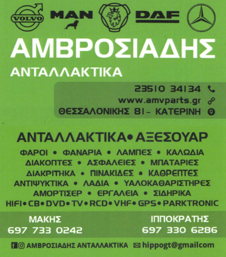 Επαγγελματική κάρτα και με τις δύο όψεις